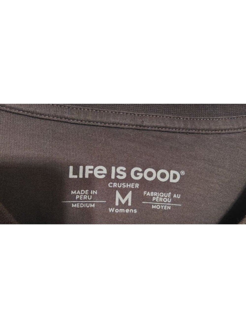 Life is Good Medium Breathe Black Long Sleeve T-Shirt, Night Time Snow Universe - Picture 3 of 4